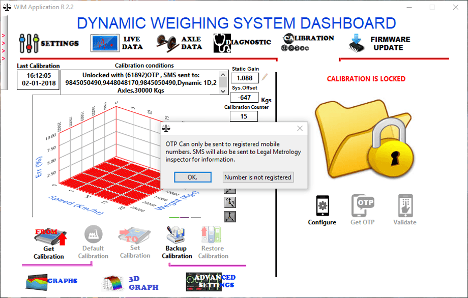 dynamic weighing system dashboard rim