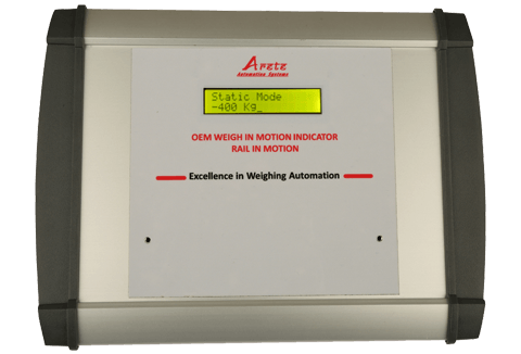 rail in motion weighing indicator